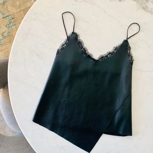 Zara Faux leather tank